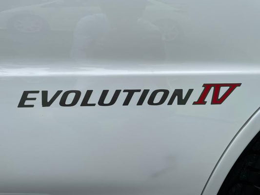 Mitsubishi Evolution 4 replacement side Decals