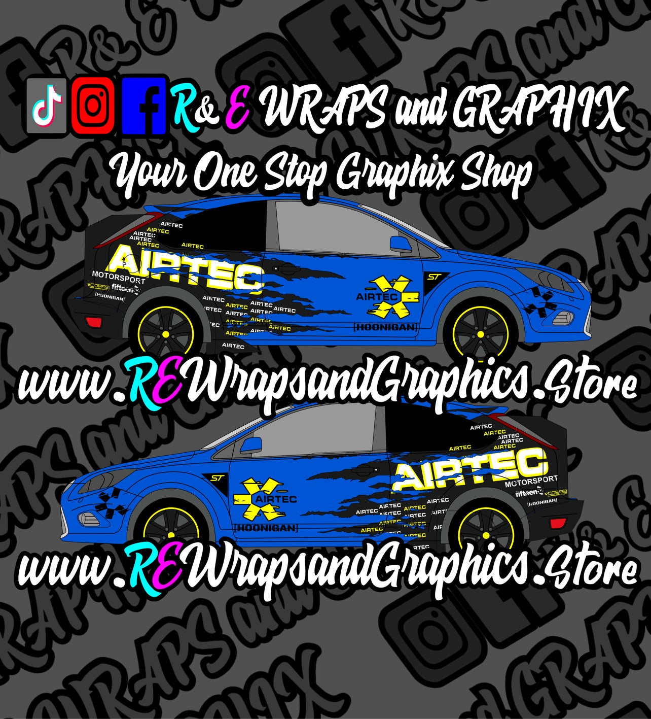 Ford Focus ST/RS Airtec Graphic Kit (Hexis Cast Wrap)