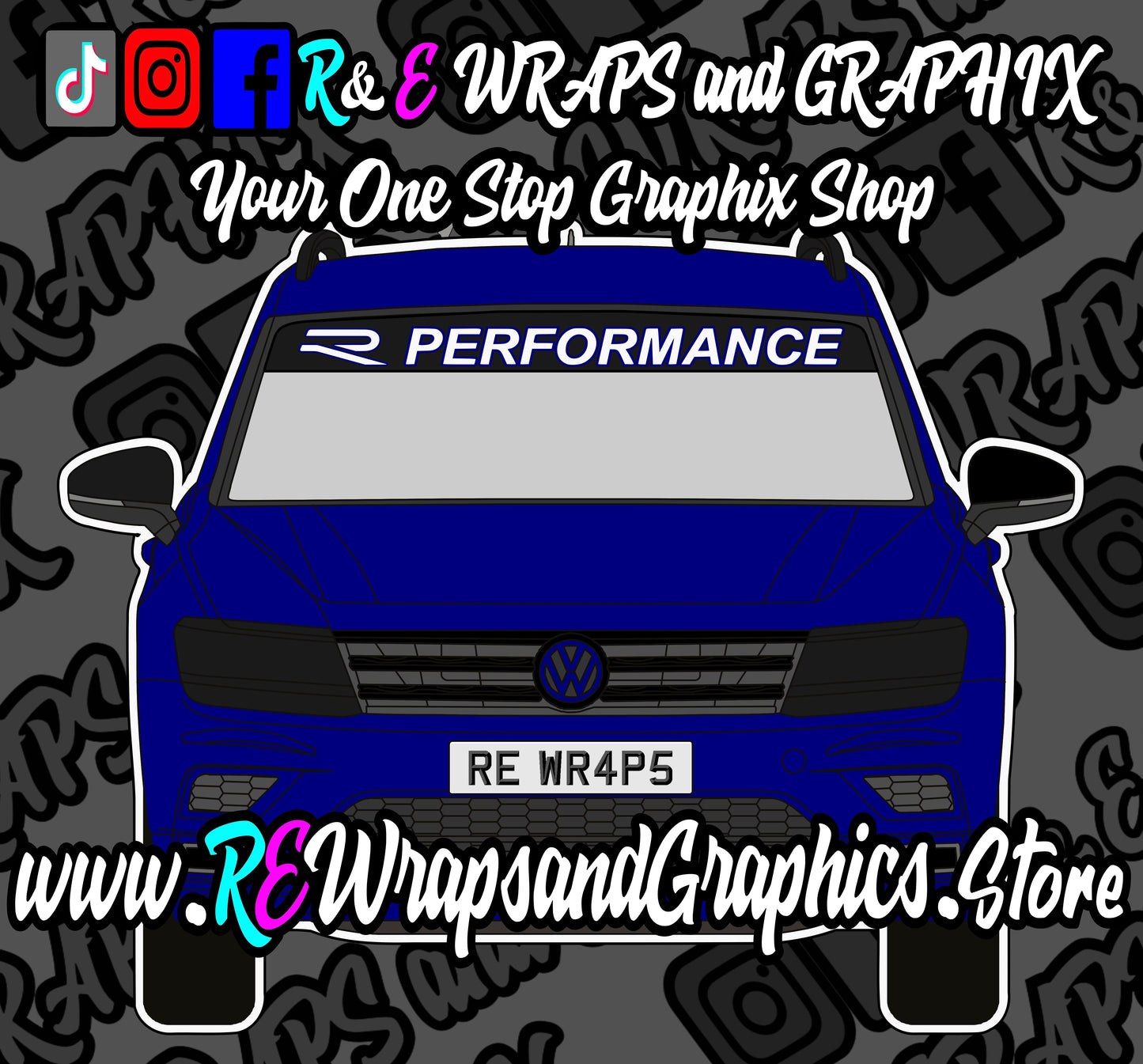 Volkswagen Tiguan R Performance Outline Sunstrip