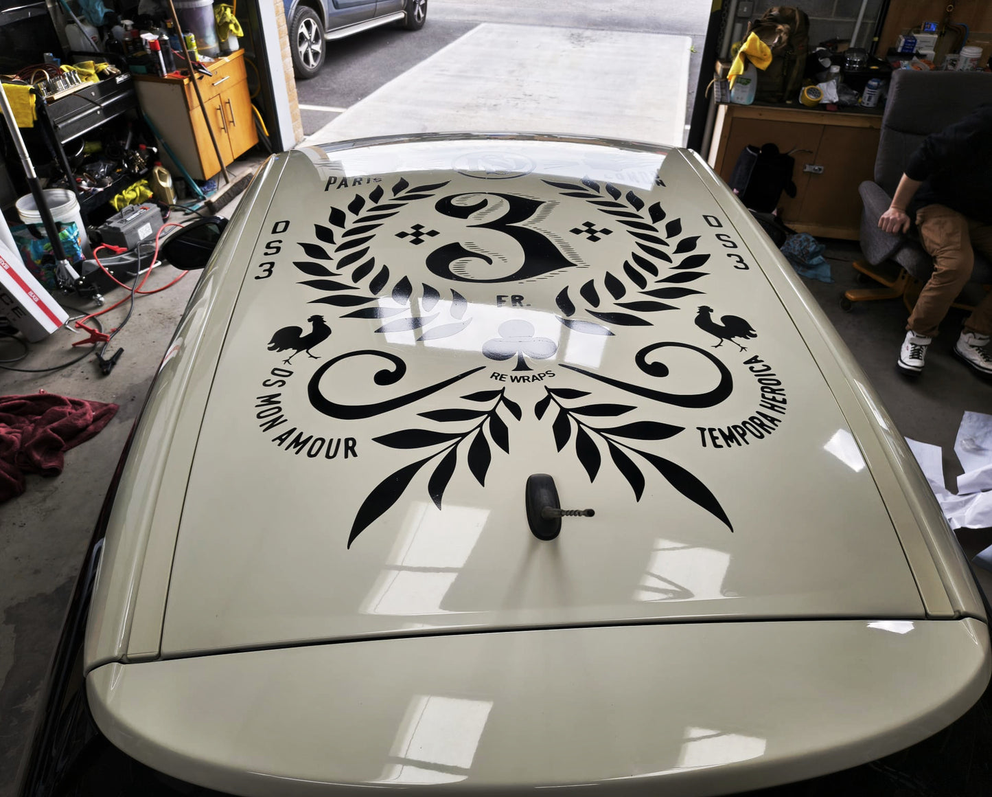Citroen DS3 Cafe Racer Roof Graphics