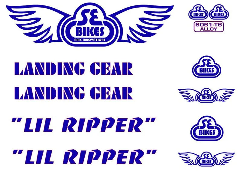 SE RACING PK Ripper “Lil Ripper” Frame Sticker kit