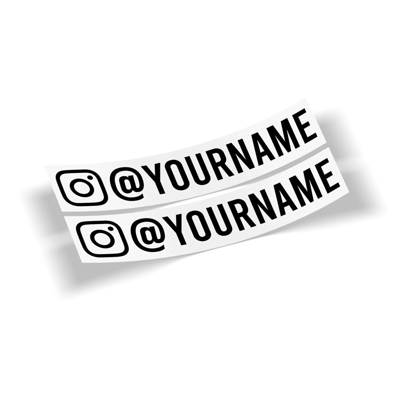 Custom Instagram Name Stickers