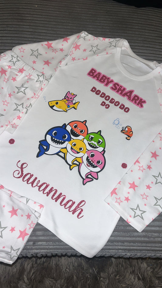 Baby Shark Personalised Pyjamas