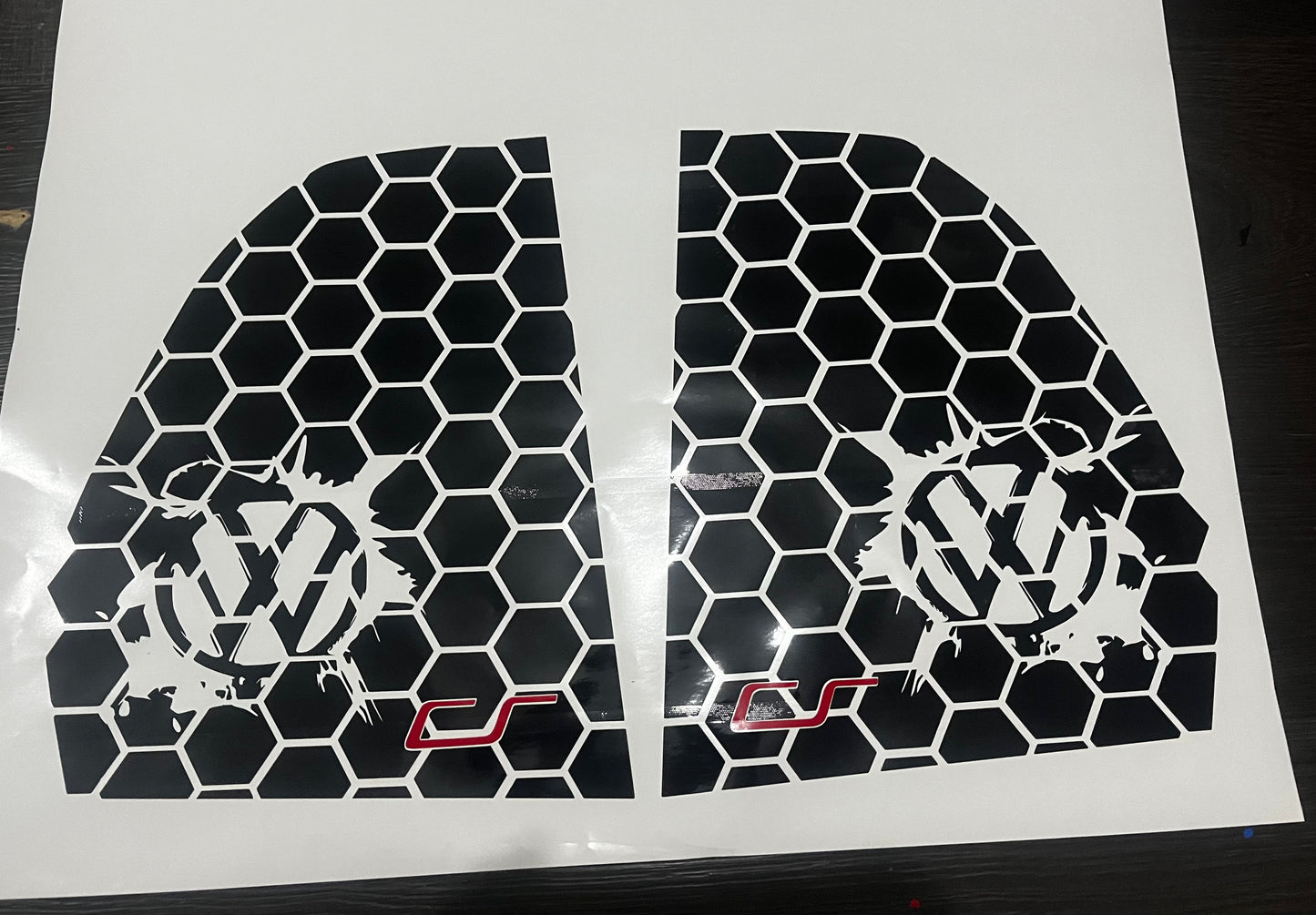Volkswagen Golf MK5-7 Club Sport Honey Comb Side Window Stickers