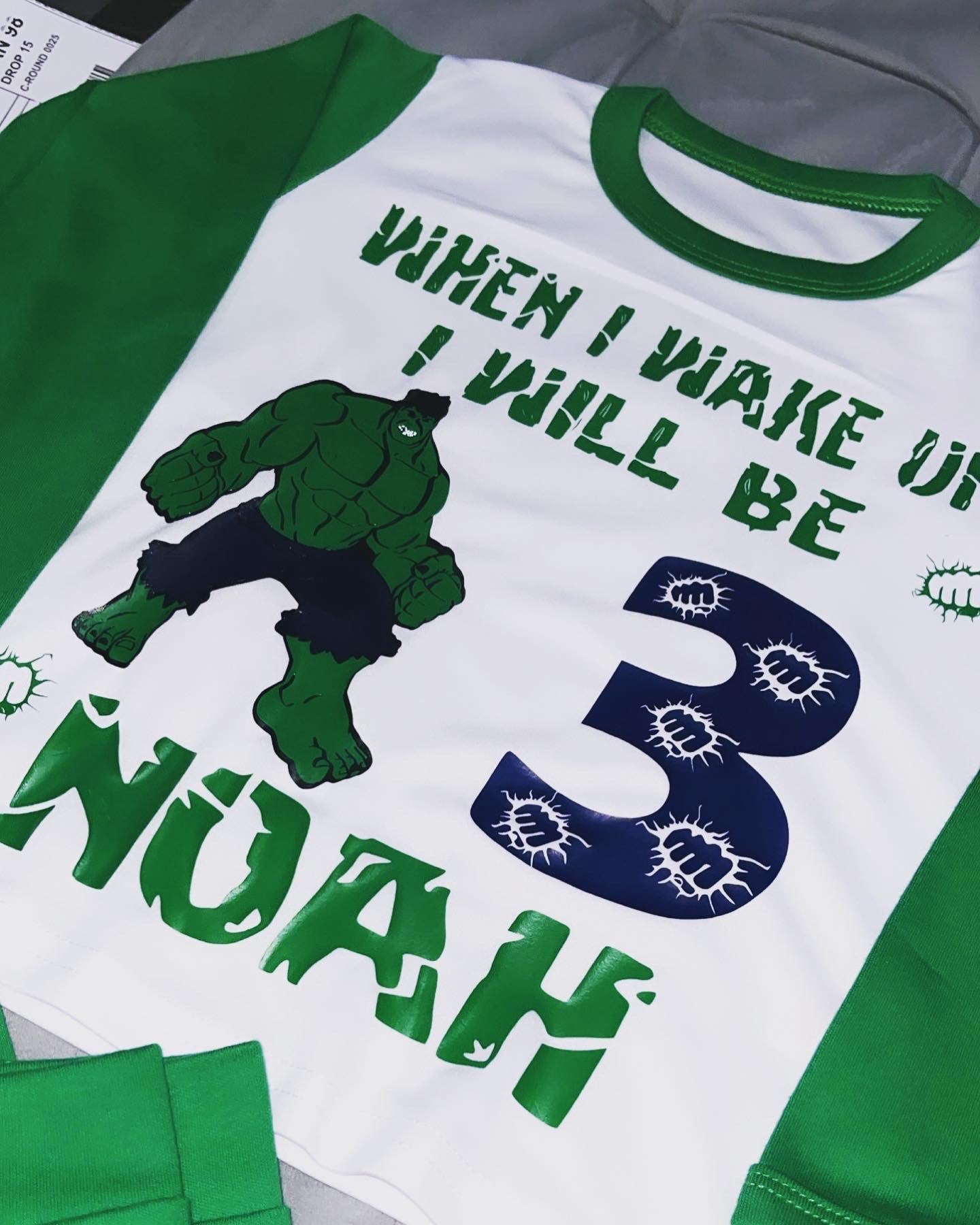 The Incredible Hulk Birthday Pyjamas|When I Wake Up I Will Be