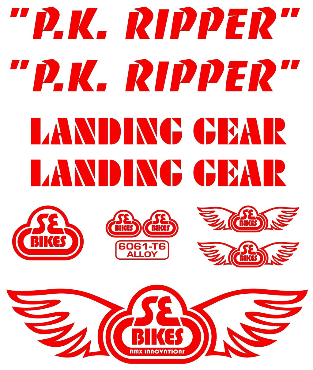 SE RACING PK Ripper Landing Gear Frame Sticker kit