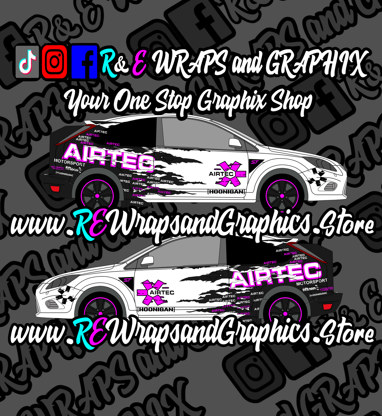 Ford Focus ST/RS Airtec Graphic Kit (Hexis Cast Wrap)