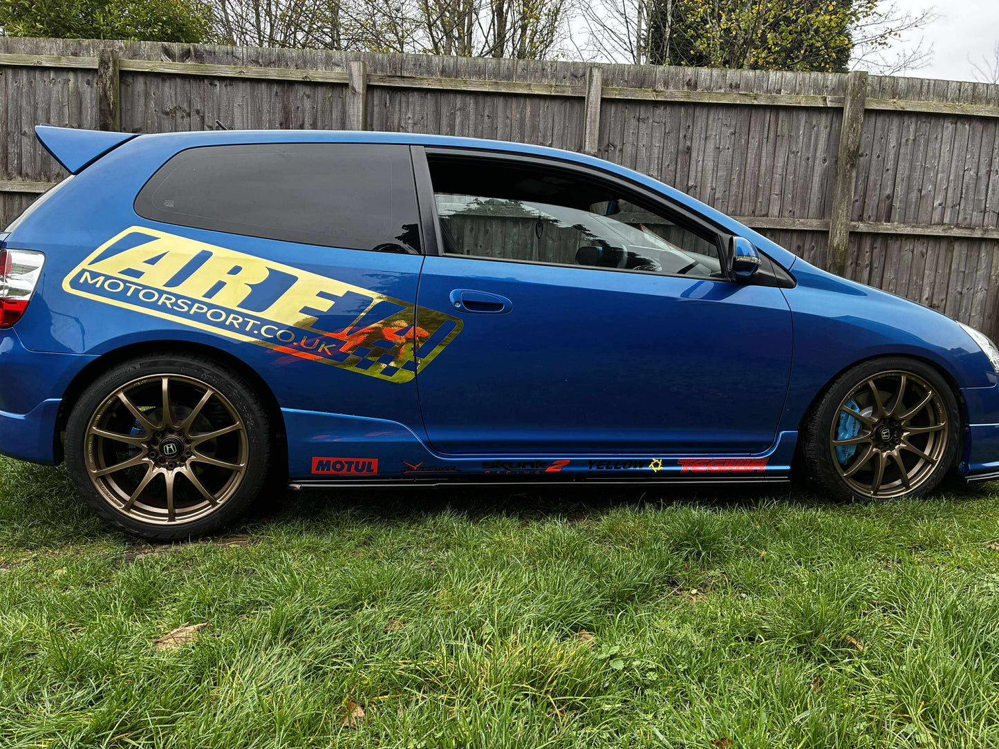 Honda Civic Area Motorsport Side Decals + Side Skirt Decals