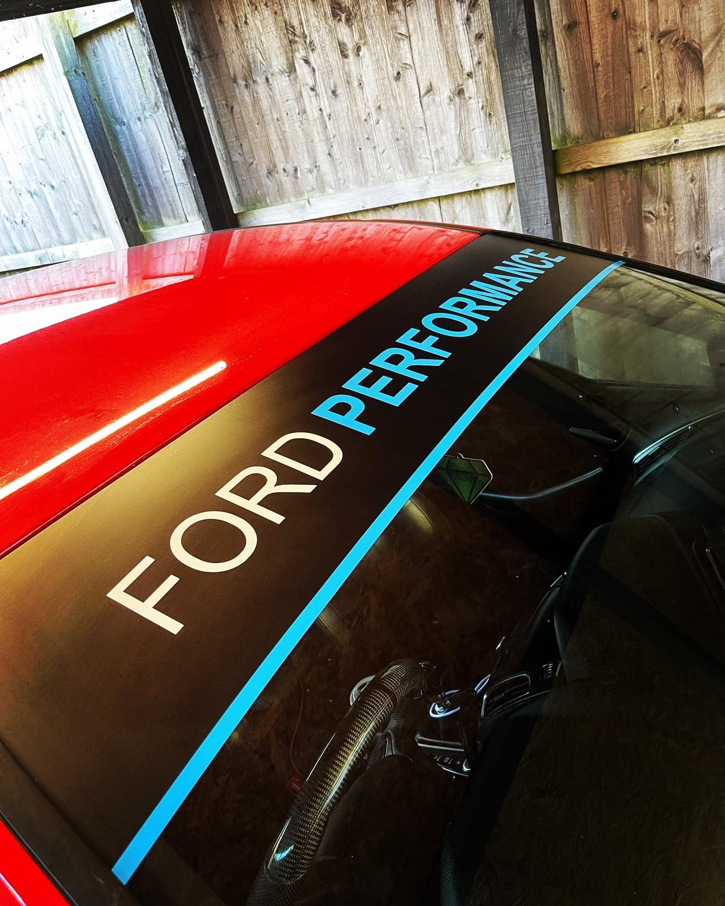 Ford performance Sunstrip With Pinstripe
