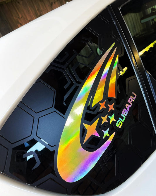 Subaru Impreza Honeycomb Side Window Stickers