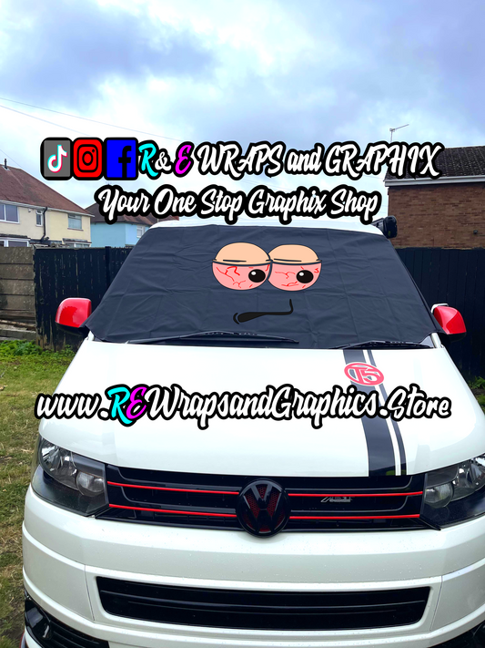 Campervan Windscreen Covers Stoned Eyes 3 - T5/T6/T4