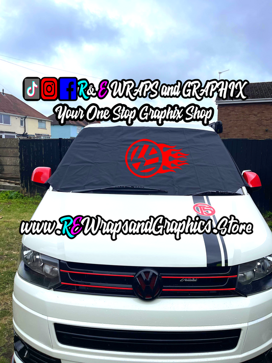 Campervan Windscreen Covers  VW Flame - T5/T6/T4