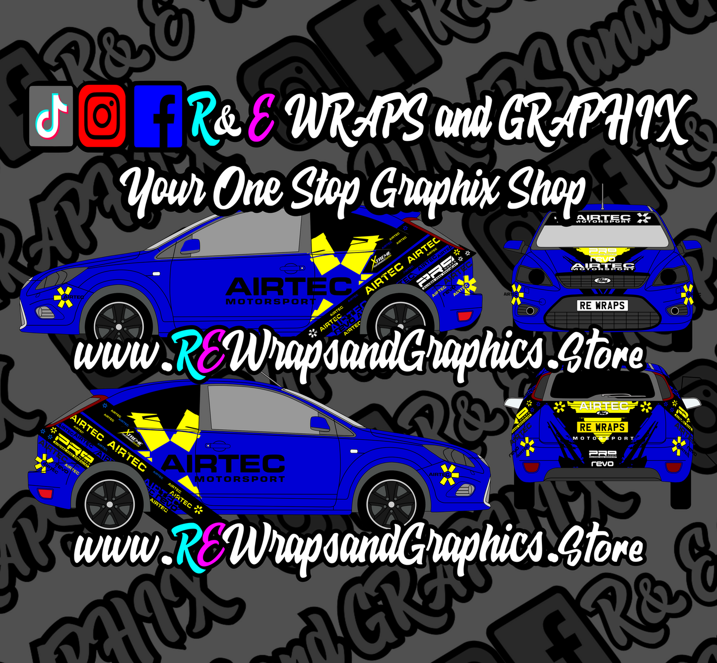 Ford Focus ST/RS Airtec Motorsport Graphic Kit
