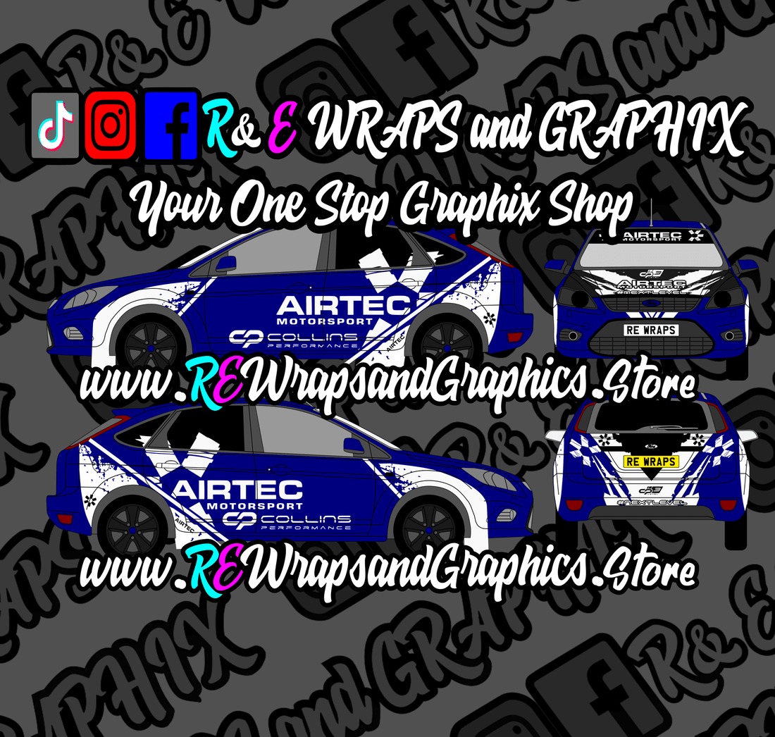 Ford Focus ST/RS Airtec Collins performance Graphic Kit – R&E Wraps and ...