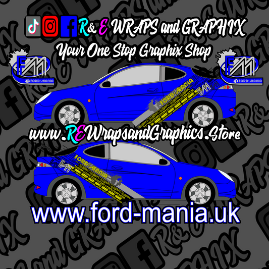 Ford Puma 1997-2000 Ford Mania Graphic Kit