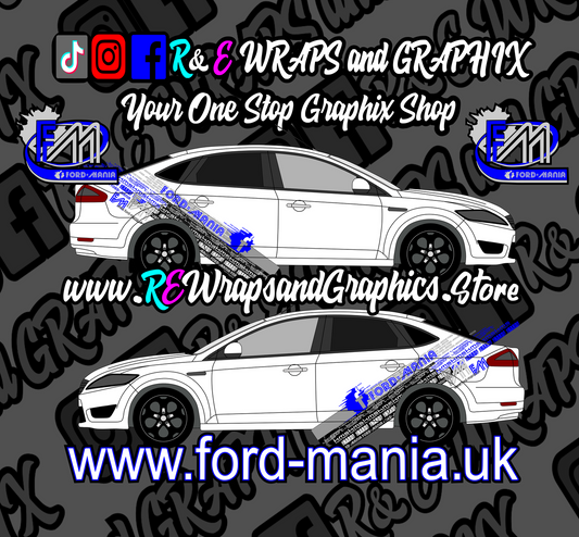 Ford Mondeo 2015-19 Ford Mania Graphic Kit