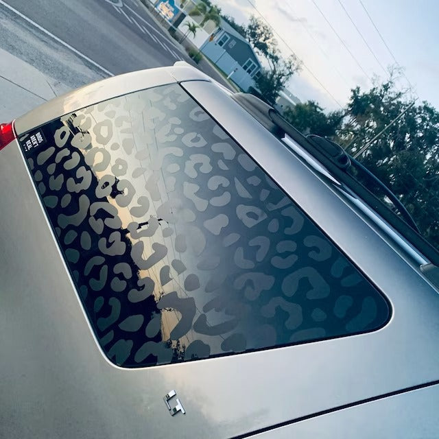 Universal Fit Leopard Cheetah Window Stickers