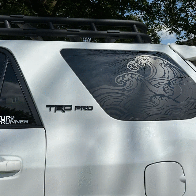 Universal Fit - Wave Window Stickers