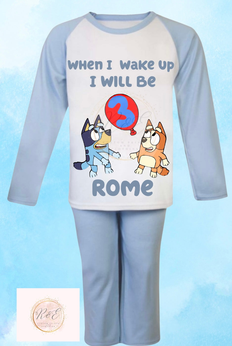 Bluey & Muffin Personalised Birthday Pyjamas