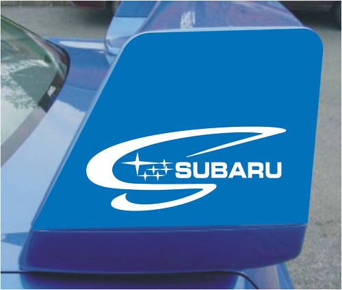Subaru S Logo Spoiler Decals X2
