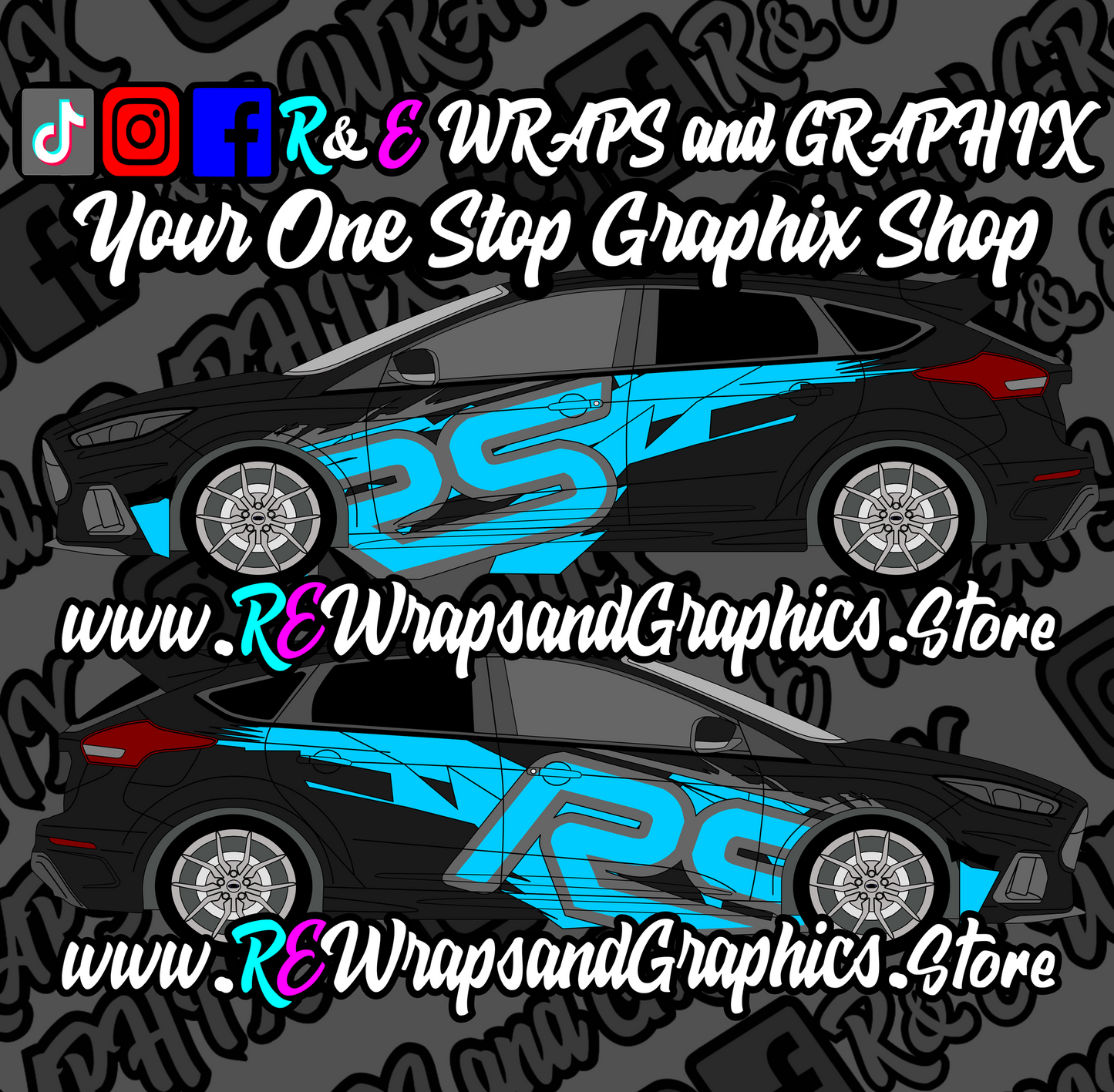 Ford Focus RS mk3 Graphic Kit