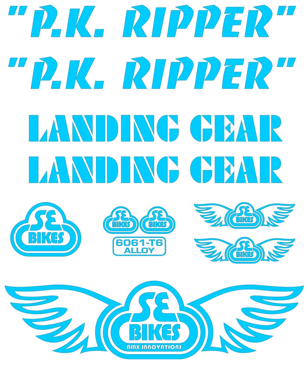 SE RACING PK Ripper Landing Gear Frame Sticker kit