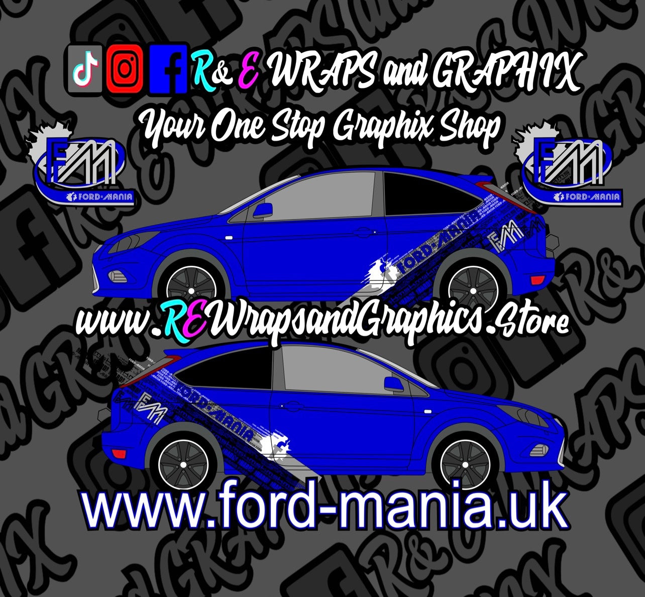 Ford Focus ST/RS MK2 Ford Mania Graphic Kit