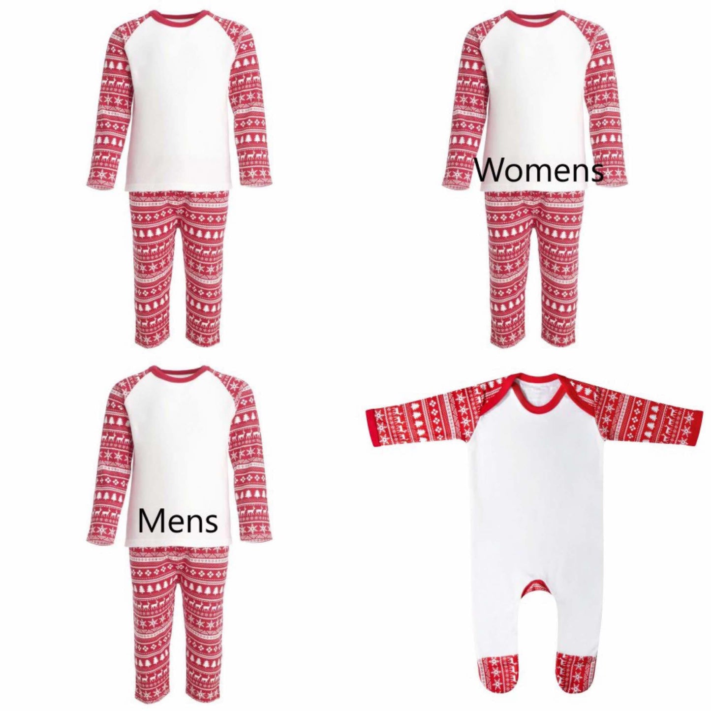 When I Wake Up I'm Going To Lapland Christmas Pyjamas | Personalised Christmas Pyjamas (Red Pyjamas)