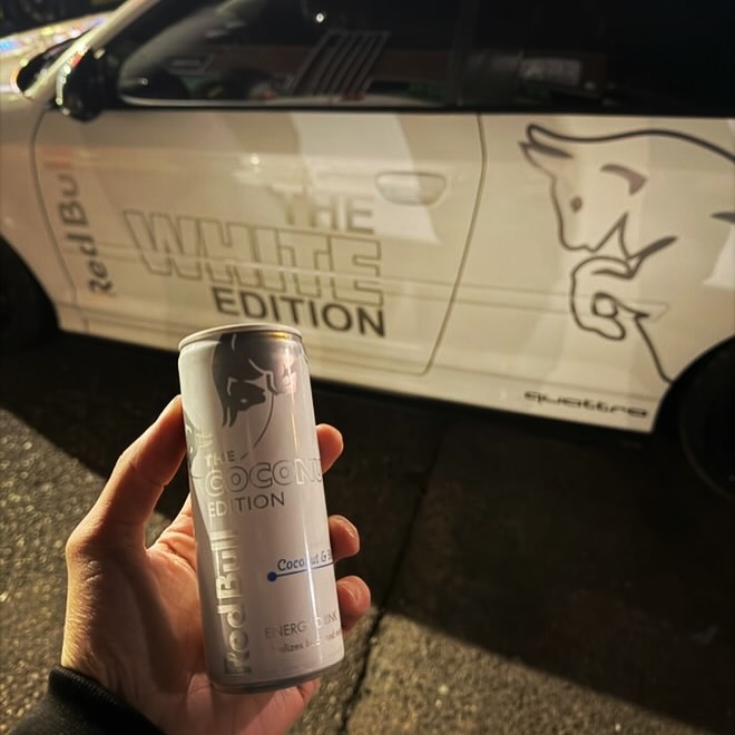 RedBull (The White Edition3) Graphic Kit - Universal To All Vehicles