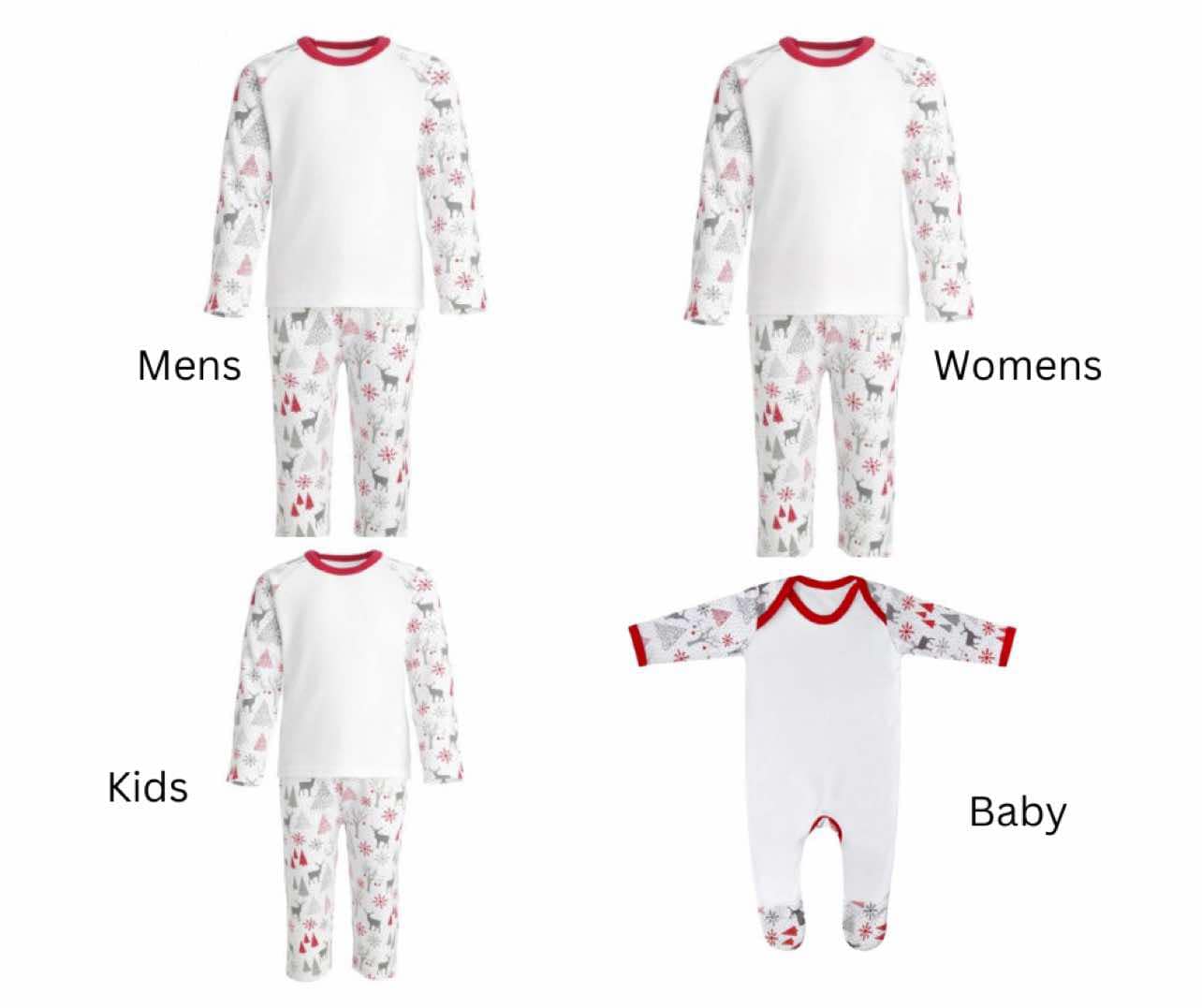 Christmas With The... Personalised Christmas Pyjamas | Personalised Christmas Pjs (Grey Pyjamas)