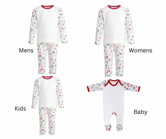 Christmas With The... Personalised Christmas Pyjamas | Personalised Christmas Pjs (Grey Pyjamas)