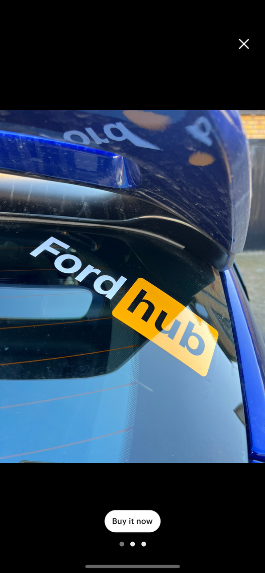 Ford Hub Stickers x2
