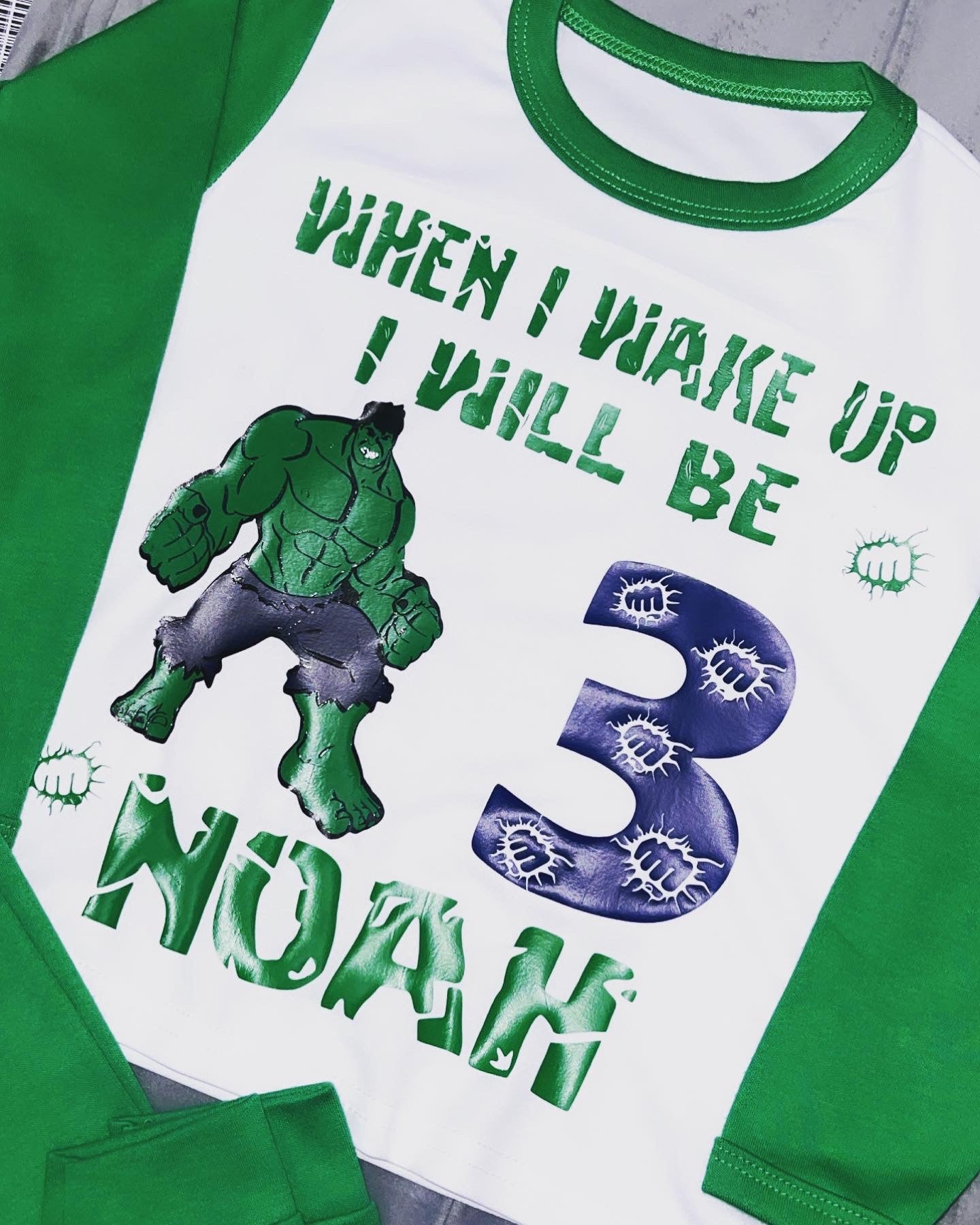 The Incredible Hulk Birthday Pyjamas|When I Wake Up I Will Be