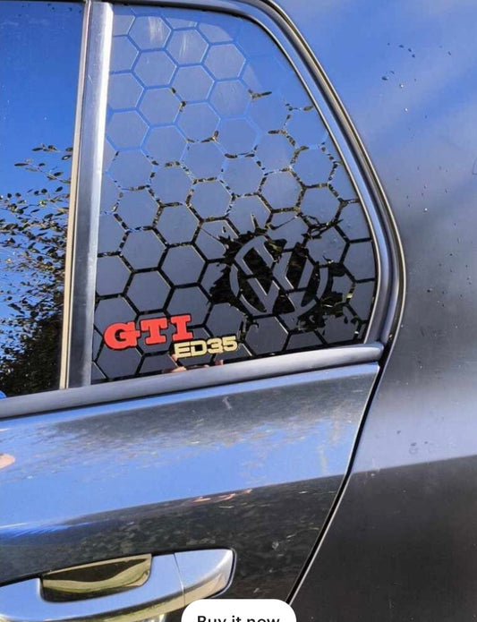 Volkswagen Golf MK5-7 ED35 Honey Comb Side Window Stickers