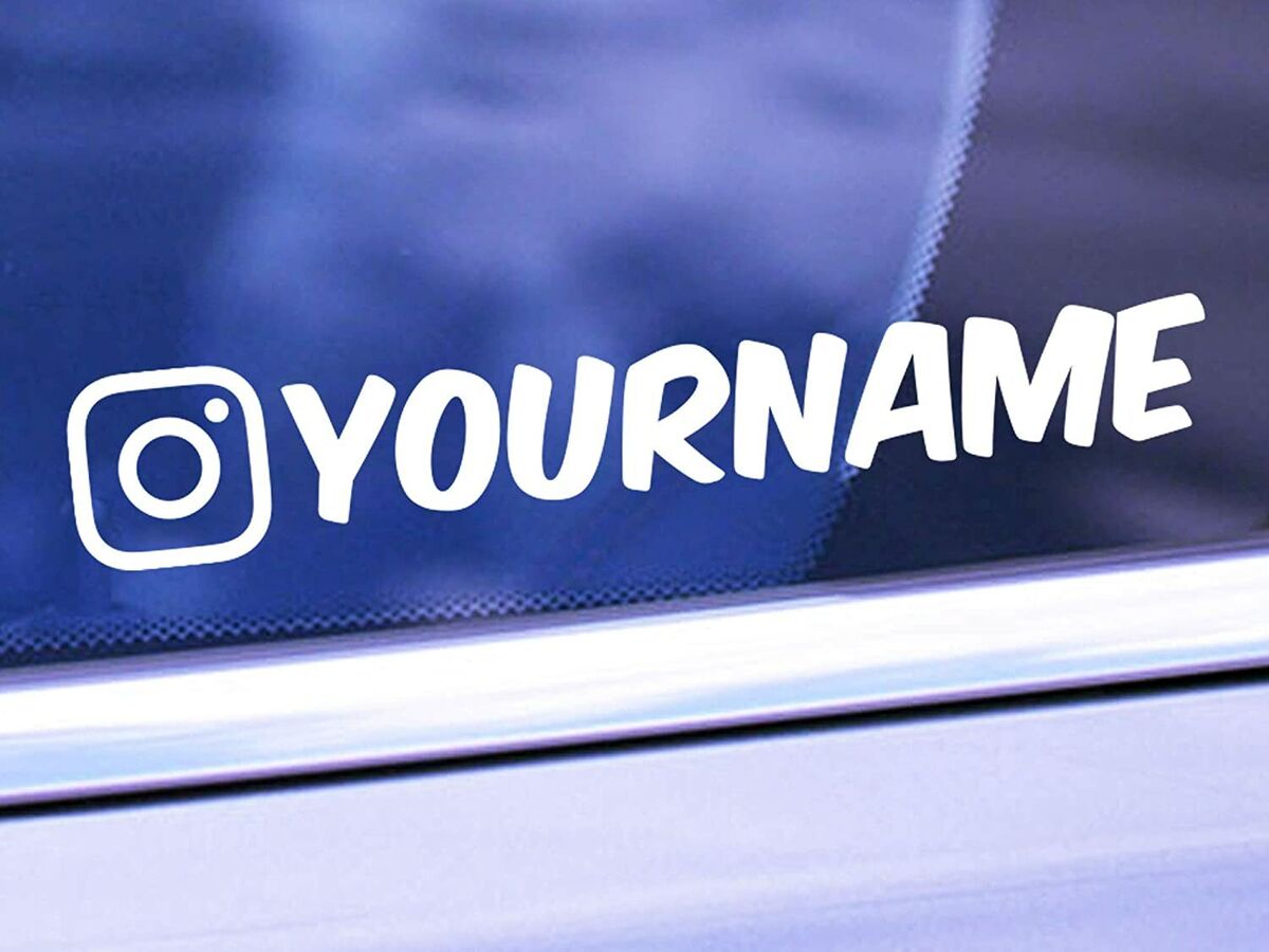 Custom Instagram Name Stickers