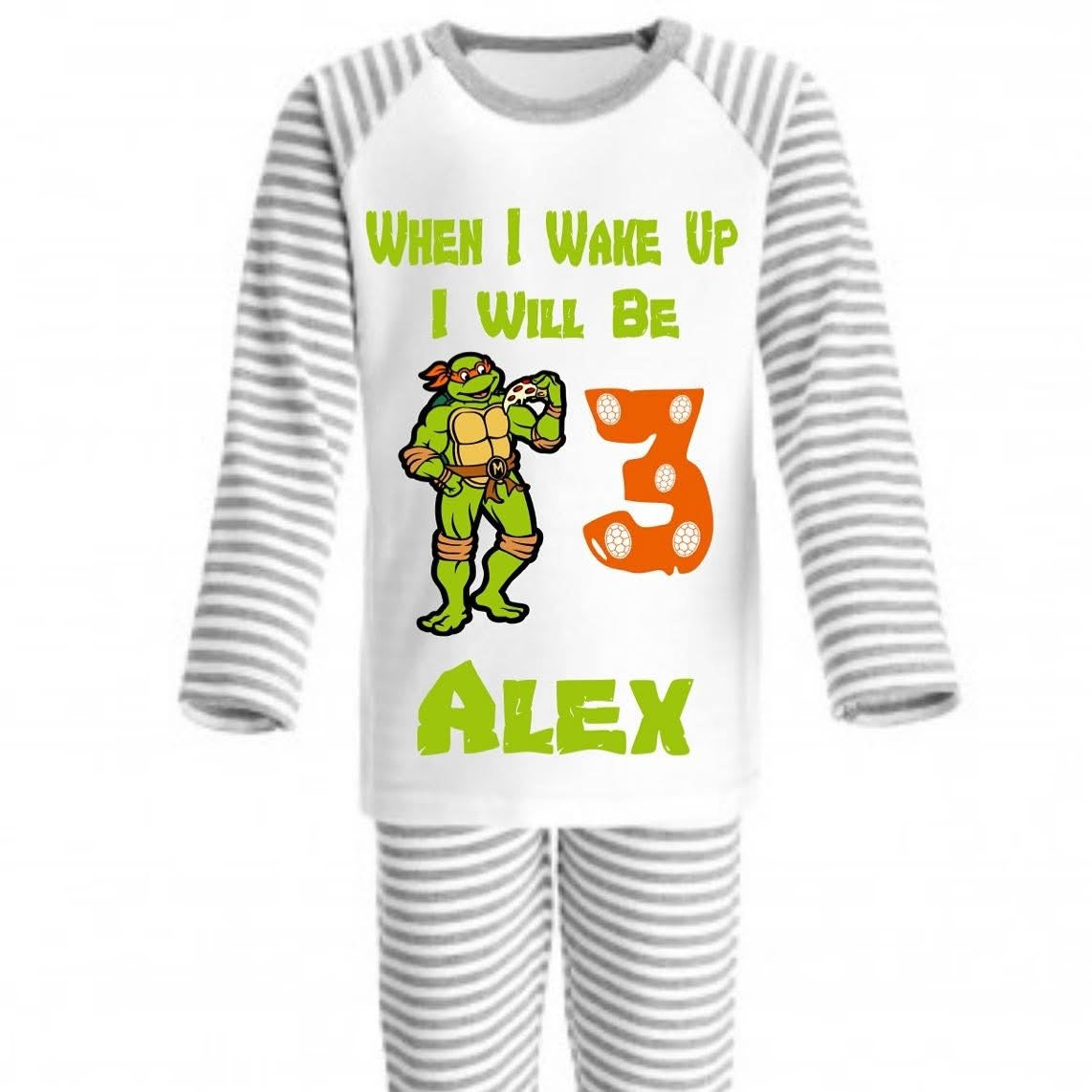 Teenage Mutant Ninja Turtles Birthday Pyjamas | When I Wake Up I’ll Be