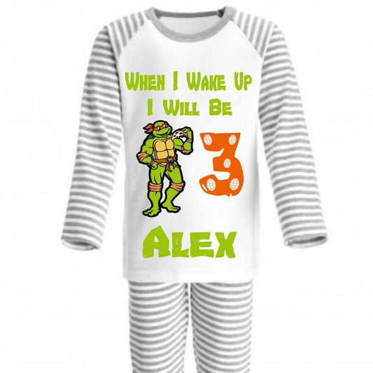 Teenage Mutant Ninja Turtles Birthday Pyjamas | When I Wake Up I’ll Be