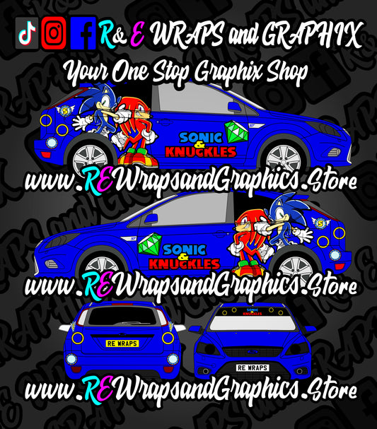 Ford Focus ST/RS Sonic The Hedgehog Graphic Kit