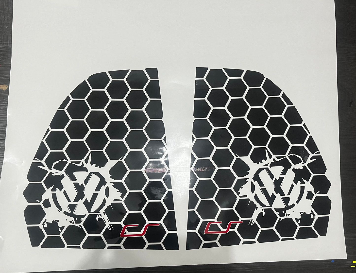 Volkswagen Golf MK5-7 Club Sport Honey Comb Side Window Stickers
