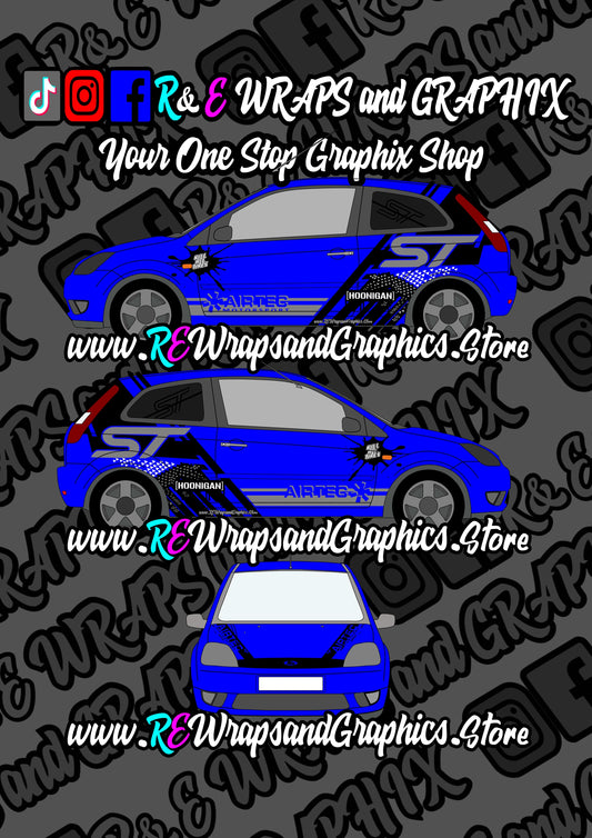 Ford Fiesta MK6 ST Hoonigan Graphic Kit