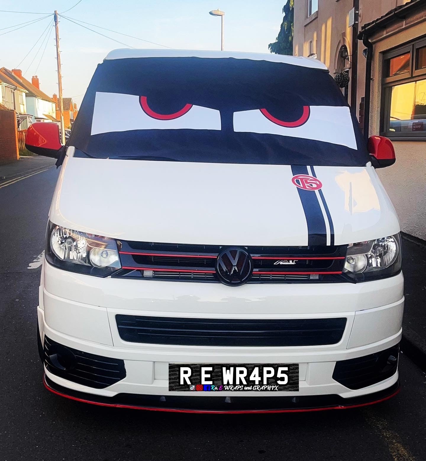 VW Campervan Windscreen Covers Angry Eyes 1 - T5/T6/T4