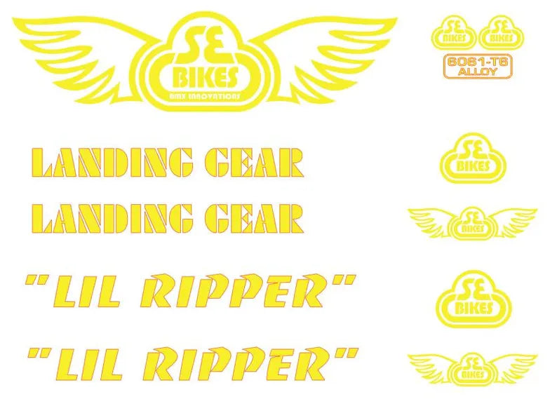 SE RACING PK Ripper “Lil Ripper” Frame Sticker kit