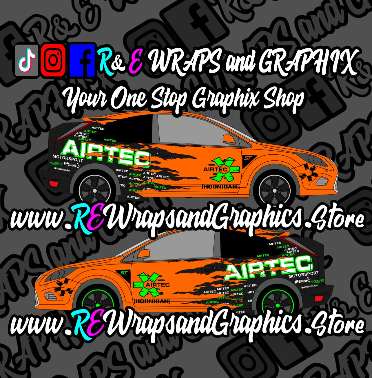 Ford Focus ST/RS Airtec Graphic Kit (Hexis Cast Wrap)