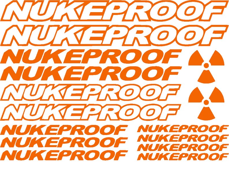 NukeProof Frame Sticker kit