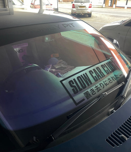 Slow Car Club Window Sticker