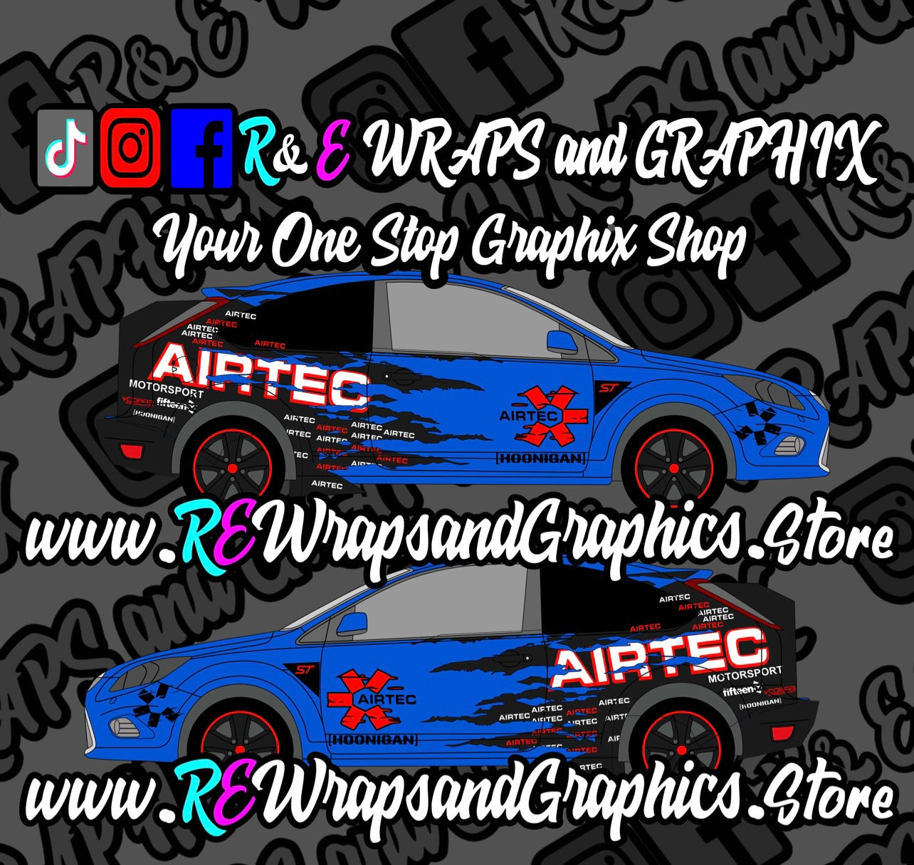 Ford Focus ST/RS Airtec Graphic Kit (Hexis Cast Wrap)