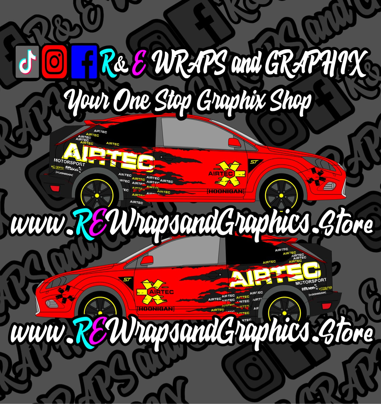 Ford Focus ST/RS Airtec Graphic Kit (Hexis Cast Wrap)