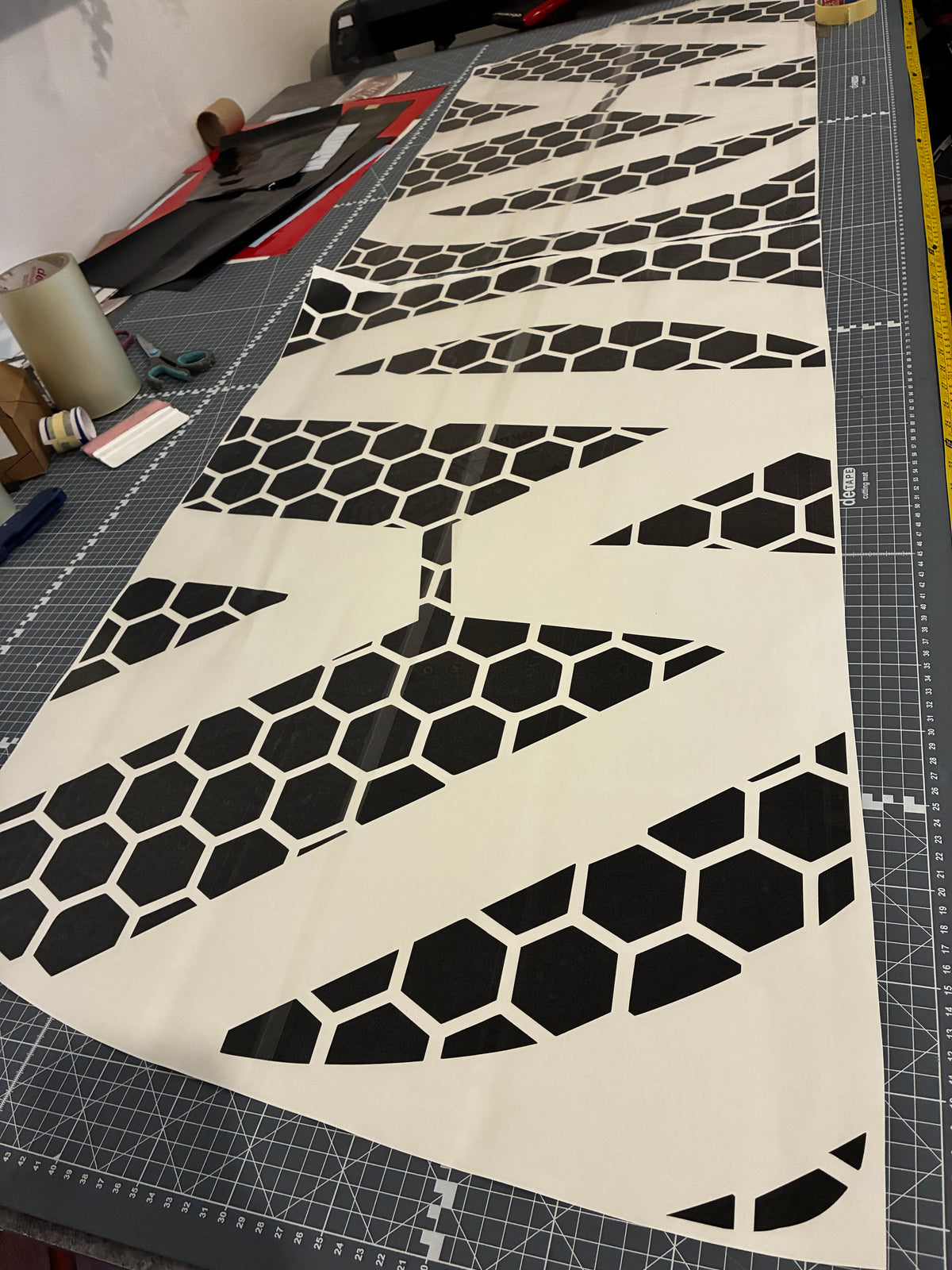 Volkswagen T5 T6 SWB Honeycomb VW Side Panel Decals x2
