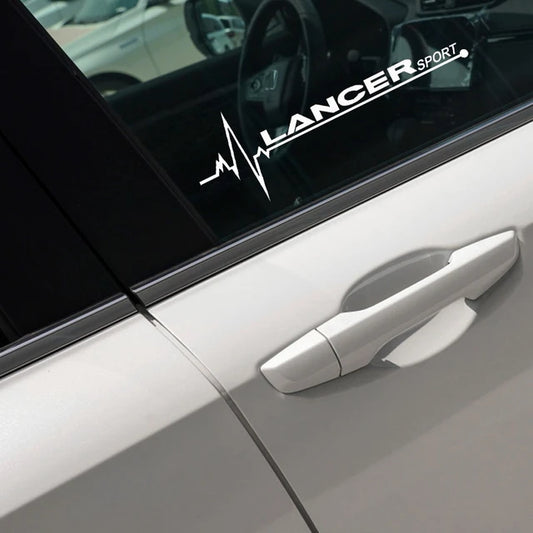 Mitsubishi Lancer Sport Side Window Stickers