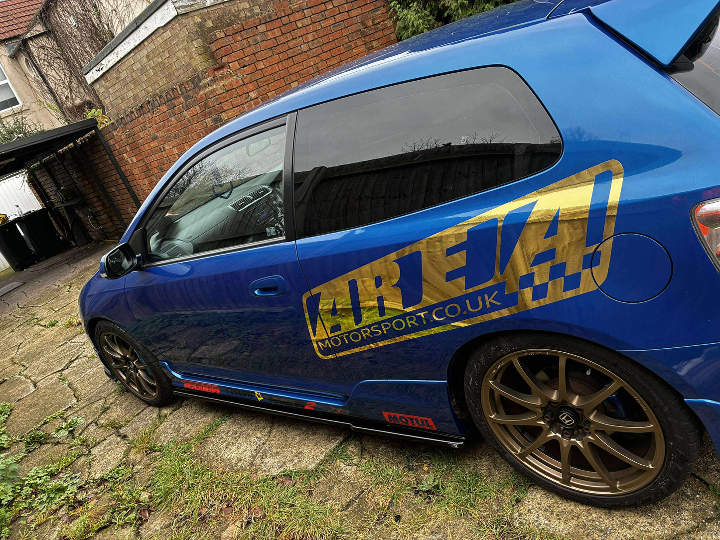 Honda Civic Area Motorsport Side Decals + Side Skirt Decals